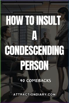 the words how to install a condesceding person in front of an image of two people