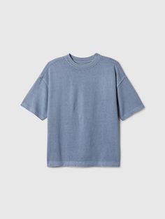 Soft, heavyweight cotton T-shirt.  Crewneck.  Short sleeves.  Relaxed, easy fit.  Hits at the hip. Cotton Clothes, Clean Cotton, Gap Kids, Clean Air, Christmas Wishlist, Dream Clothes, Christmas List, New Woman, Things To Buy