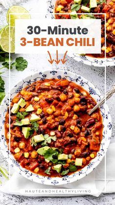 This 3-bean chili is a quick, easy, and healthy meal that’s perfect for busy weeknights! Packed with flavor and nutritious ingredients, it’s vegan and gluten-free, making it a great option for a variety of dietary preferences. Enjoy a hearty, comforting dish with minimal effort!