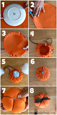 how to make a pumpkin pillow