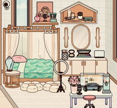 a room filled with furniture and lots of clutter