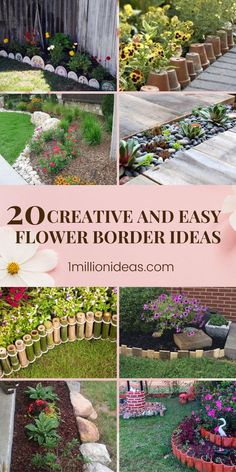 20 creative and easy flower border ideas for your garden or yard - imilinized com