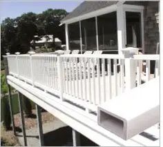 Home Improvement Porch Deck Railings - Great Remodeling Design Ideas - HubPages Simple Diy Home Decor, Deck Railing Design, Vinyl Railing, Dimensional Tile, Portable Office, Porch Deck, High Design