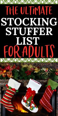 the ultimate stocking stuff list for adults is here and it's easy to make