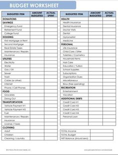 monthly budget spreadsheet free Household Expenses List, Household Budget Template Free Printable, Moving Budget Template, Home Budget Template, Household Budget Worksheet, Family Budget Spreadsheet, Planner Ideas Digital, Budget Worksheets, Family Budget Planner