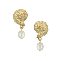 Shell Drop Earrings - Susan Shaw Susan Shaw, Jewelry Lookbook, Summer Earring, Nalu, 24kt Gold, Shell Jewelry, Girly Jewelry, Shell Earrings, Jewelry Inspo