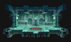 2d Game Background, Dungeon Room, Game Environment, 3d Modelle, Game Background, Fantasy Castle, Game Concept Art, Stage Set, Game Concept