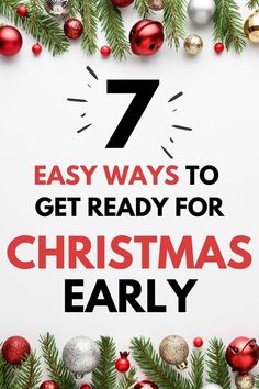 If you love Christmas but don't want to be overwhelmed this Christmas season, start getting ready for Christmas early! Here are 7 easy ways to start preparing for Christmas now! A little Christmas prep makes for a more enjoyable Christmas for everyone. Do It Yourself Decoration, Christmas Checklist, Frugal Christmas, Get Ready For Christmas, Christmas Prep, Christmas Week, Christmas Organization, Christmas Preparation, Christmas Planning