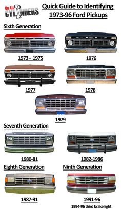 an image of the history of trucks from 1970 to present in this info sheet, you can see their generations