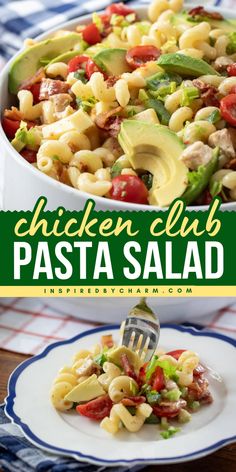 Looking for a pasta salad that stands out? This Chicken Club Pasta Salad is packed with fresh ingredients and bold flavors. With juicy chicken, smoky bacon, and vibrant veggies, it’s a satisfying meal on its own or a great side dish for any occasion. Club Pasta Salad Recipe, Club Pasta Salad, Chicken Club Pasta Salad, Classic Pasta Salad, Cookout Side Dishes, Chicken Crispy, Chicken Club, Best Pasta Salad, Pasta Salad Recipe