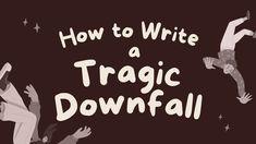 how to write a magic down fall with text overlaying the image and two people falling off their backs