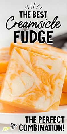 Creamsicle Fudge Creamsicle Fudge Recipe, Creamsicle Recipes, Creamsicle Fudge, Orange Creamsicle Ice Cream, Creamsicle Ice Cream, Gingerbread Fudge, Candy Homemade, Recipe Keeper, Creamsicle Cake