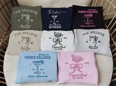 Custom Bachelorette Party Embroidered Sweatshirt, Personalized Sweater, Embroidery Bachelorette Crewneck, Bridal Gifts, Bridesmaid Gift Get ready to celebrate in style with our custom embroidered bachelorette sweatshirts. Designed to make your squad stand out, these sweatshirts are more than just party attire--they're a symbol of friendship, laughter, and unforgettable memories. Each sweatshirt is meticulously embroidered with your chosen design, adding a personal touch that sets your bacheloret Gender Neutral Wedding Party Gifts, Custom Bachelorette Sweatshirts, Embroidery Bachelorette, Embroidered Bachelorette, Bachelorette Crewneck, Personalized Bachelorette Gifts, Bachelorette Sweatshirts, Custom Bachelorette Shirts, Embroidered Products