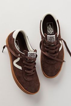 Brown Vans, 2024 Wardrobe, Heels Sneakers, Suede Trainers, Shoe Inspo, Everyday Shoes, Brown Sneakers, Boots Heels, Swag Shoes