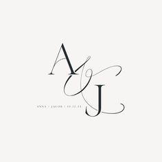 WEDDING MONOGRAM LOGO An elegant, whimsical monogram logo set designed for weddings, gobo or events and will be customised with your names, initials and date.