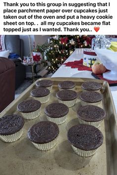 there are cupcakes that have been placed in the pan