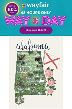 an advertisement for the wayfair day and sale