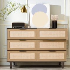 an image of a dresser in the living room