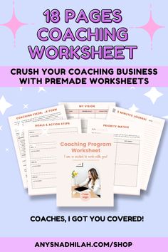 5 Minutes Journal, Life Coaching Worksheets, Coaching Questions, Coaching Session, Transformational Coaching, Worksheet Template, Coaching Program