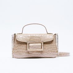 Crossbody Strap Snap Closure 1 Interior Pocket Zara Beige Bag, Zara Crossbody Bag, Fringe Crossbody Bag, Suede Bag, Pet Bag, Zara Bags, Black Crossbody Purse, Rope Bag, Quilted Purses