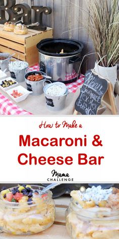 how to make a macaroni and cheese bar