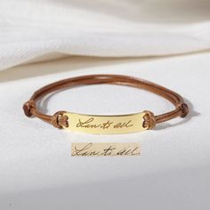 Handwritten Jewelry Personalized, Handwritten Jewelry, Handwriting Bracelet, Signature Bracelet, Handwriting Jewelry, Final Touch, Memorial Jewelry, Braided Bracelets, Austin Tx