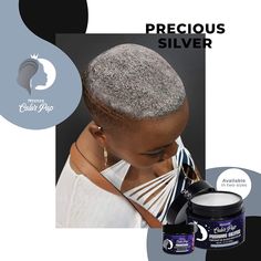 Precious Silver - Mysteek Color Pop: Mysteeknaturals.com for better deals! ACHIEVE THE HAIR COLOR YOU WANT - Our natural hair color comes in 12 bold shades that provide coverage and work great for gray hair. Get the pop of color you want without the flaky effect of other chalky hair products. EASY TO USE - Apply our cream-based hair color wax without any hassle. Just mix the contents of the jar thoroughly to get optimum intensity. Then, section your hair and softly massage color down the shaft until fully coated. SAFE FOR KIDS - Mysteek Color Pop hair wax paint does not contain any harsh ingredients like bleach for hair, developers, or hair dye. It doesn't damage hair, so it's safe for adults and kids. WASHES OFF EASILY - Our hair wax color stays on your hair for 3-5 days, but you can easi Hair Dye For Dark Hair, Dye For Dark Hair, Natural Hair Dye, Dark Hair Dye, Hair Lights, Easy Hair Color, Violet Hair Colors, Pop Hair, Hair Bleach