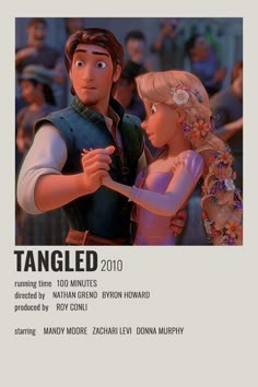 tangled 2010 movie poster with rap and princess