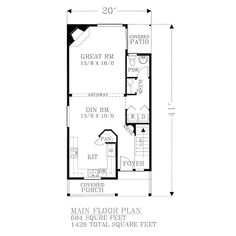 the floor plan for a small house with two bedroom and an attached bathroom, which is also