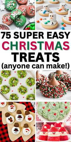 christmas party desserts for a crowd Christmas Sweets Easy, Homemade Christmas Treats, Christmas Sweets Recipes, Cute Christmas Desserts, Christmas Treats To Make, Fun Holiday Treats, Easy Holiday Treats, Xmas Treats, Easy Christmas Treats