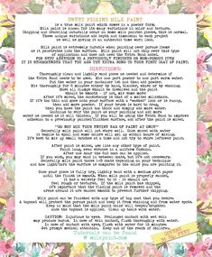 a poem written in pink and yellow with flowers around it, on a white background