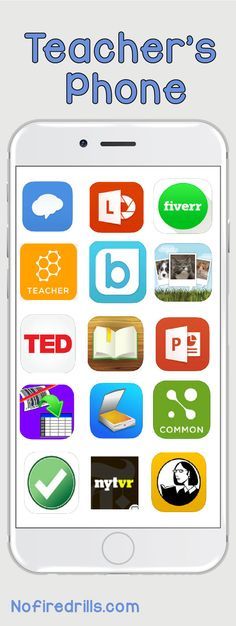 the teacher's phone app is open and showing different apps for students to use