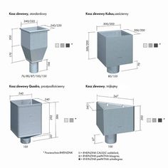 four different views of the same toilet paper dispenser, each with its own measurements