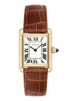 Cartier Tank Louis W1529856 18K Yellow Gold Ladies Watch | eBay Cartier Louis Tank Watch, Cartier Tank Watch Woman, Cartier Tank Louis, Tank Watch, Model Tanks, Cartier Tank, Cartier Watch, Rings Engagement, Roman Numeral