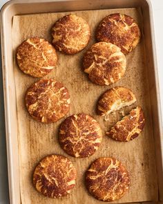 baked biscuits on a baking sheet ready to be eaten