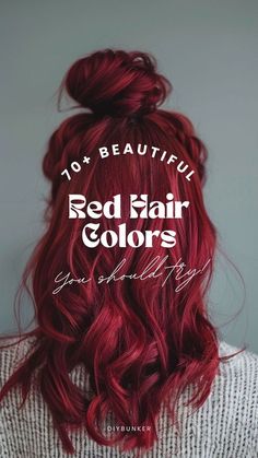 Red Hair Layers, Beautiful Red Hair Color, Crimson Red Hair, Two Tone Hair Color, Striking Hair, Bright Red Hair Color, Fire Red Hair, Red Hair Colors