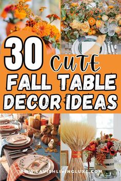 fall table decor ideas that are easy to make