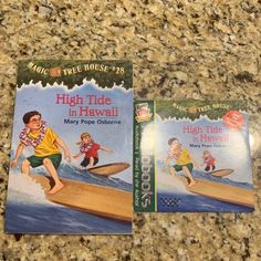 two children's books about high tide in hawaii