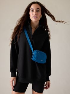 FOR: Lounge and everyday FEEL: Plush stretch fleece has a soft, brushed interior FAVE: Matches back to the Forever Fleece collection for the perfect cozy set Oversized, fits extra roomy Covers your assets: longer length for more coverage Body length in size medium: Regular: 28". Onepiece Jumpsuit, 2016 Style, Black Quarter Zip, Bra Dress, Quarter Zip Pullover, Sweaters Oversized, Zip Sweatshirt, 1/4 Zip, My Wardrobe