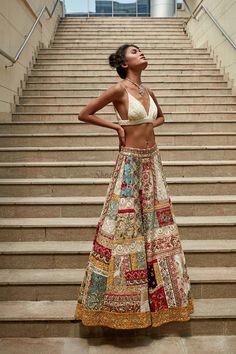 Bohemian Indian Outfits, Indian Beach Outfit, Indian Fusion Wear, Bridal Clothes, Looks Hippie, Varun Bahl, Desi Attire, India Trip, Asian Clothing