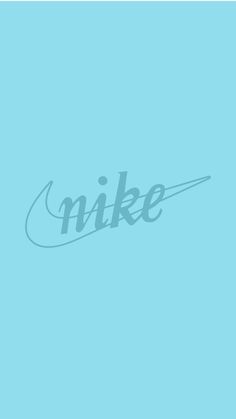 the nike logo on a blue background