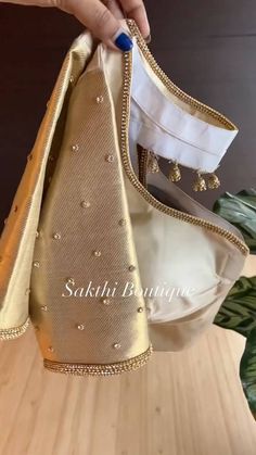 Bridal Blouse Inspiration 😍 Designer:@sakthi_boutique Follow:@missblouses for more collections #missblouses #blouse #blouses… | Instagram Blouse Boutique Design, Pattu Saree Sleeve Design, Simple Designs For Blouse Work, Simple Mirror Work Saree Blouse, Embroided Blouse Design, Sari Work Blouse Designs, Working Blouse Designs, Simple Gold Blouse Designs, Hand Embroidery Designs On Blouse