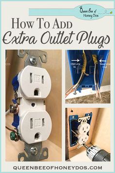 how to add extra outlet plugs in an old electrical box with pictures and instructions