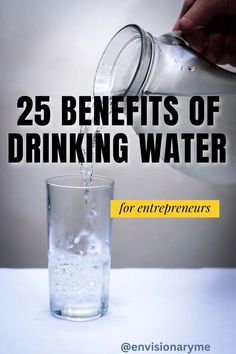 Drinking water is an important part of good health and self care. Sip throughout the day and maximize these 25 benefits. #water #hydration #studententrepreneur #entrepreneur #habitsofsuccessfulpeople #hydrate #healthcare Health And Self Care, Water Hydration, Drink Enough Water, Benefits Of Drinking Water, Importance Of Water, Elixir Of Life, Daily Water Intake, Prevent Constipation, Digestive Juice