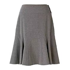 Anthro Elevenses Size 2 Charcoal Gray Solid Color Wide, Flat Waistband Concealed Side Zipper With Button Closure Exposed Seam Detailing Fitted Through The Hip; Flared Bottom Godet Insets Offer A Flouncy Circle Skirt Look Straight Hem Fall To Approx. Knee Length Or Slightly Above A-Line Trumpet Silhouette Stretch Twill Fabrication Black & Gold Heart Print Silky Slip Lining Fully Lined Polyester/Rayon/Spandex | 100% Acetate Nwt | New Msrp $128 Approx. Flat Measurements: Waist 14.5" Hip 18" Length Gray Solid Color, Organza Midi Skirt, Applique Skirt, Trumpet Silhouette, Metallic Pleated Skirt, Godet Skirt, Casual Professional, Tulle Midi Skirt, Office Job