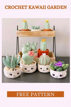 crochet kawaii garden is featured in this free pattern and it's easy to make