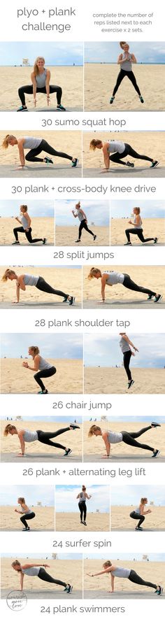 a woman doing yoga poses on the beach