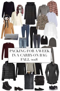 the back to school packing list for a week in a carry on bag fall 2013