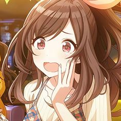 Person Icons, Idolmaster Cinderella, Idolmaster Cinderella Girls, Fandom Funny, Game Icon, Hair Reference, Brunette Girl, Cute Profile Pictures, Cute Anime Pics