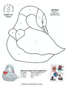 an image of a duck with its head in the shape of a pillow and instructions to make